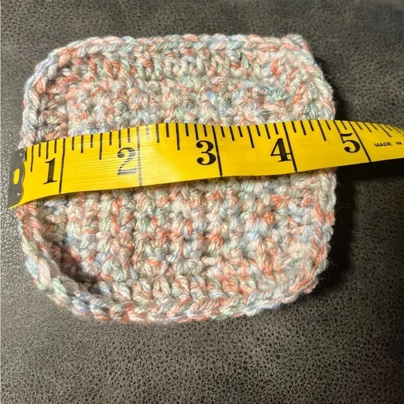 Handcrafted Multicolor Crochet Prayer Square - Picture 3 of 3